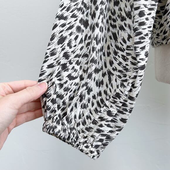 Anthropologie Cascais Leopard On/Off Shoulder Long Sleeve Blouse NWT - Picture 5 of 9